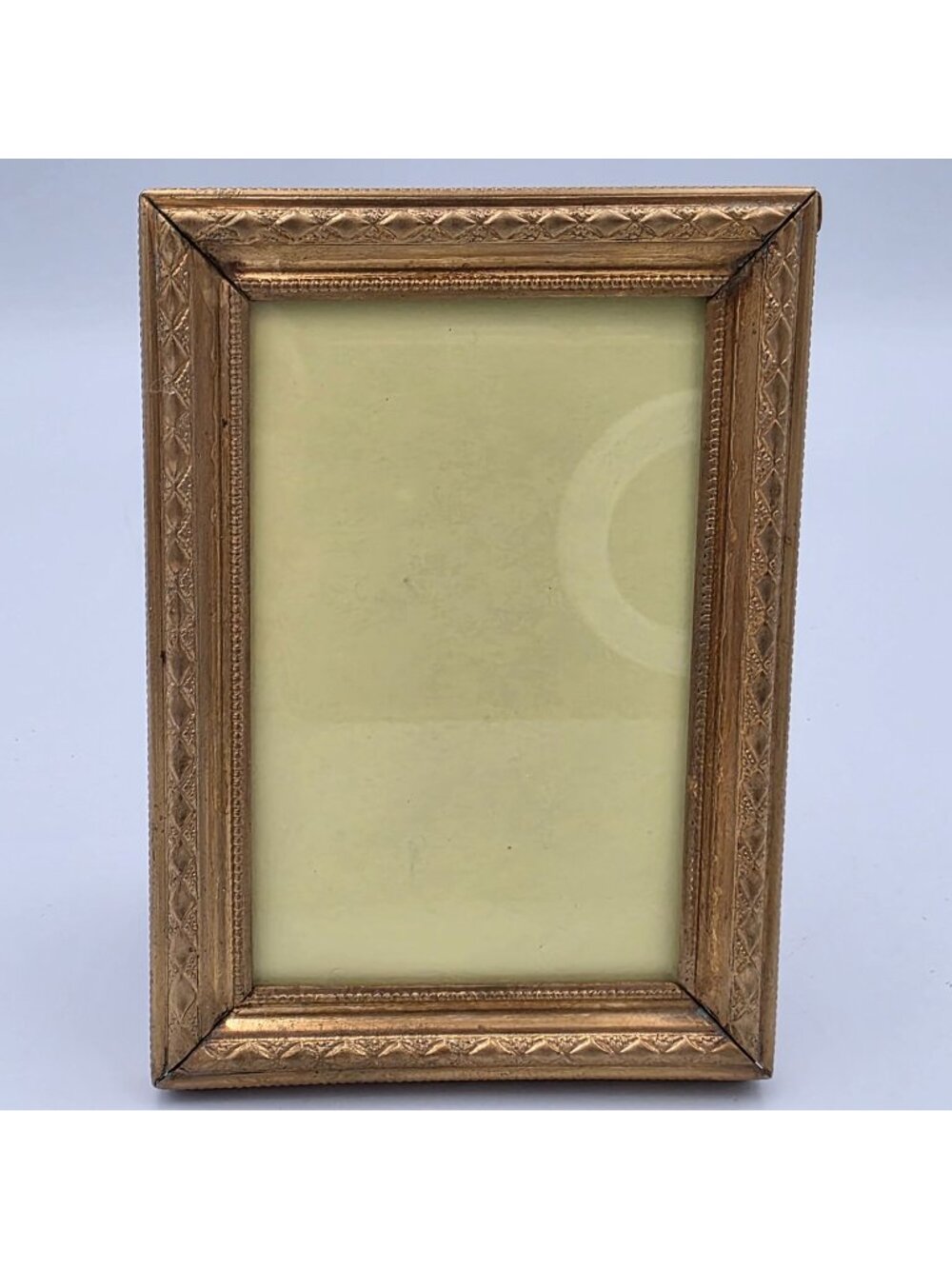 Vintage Brass Ornate Picture Frame Embossed Small 2.5"x3.5"